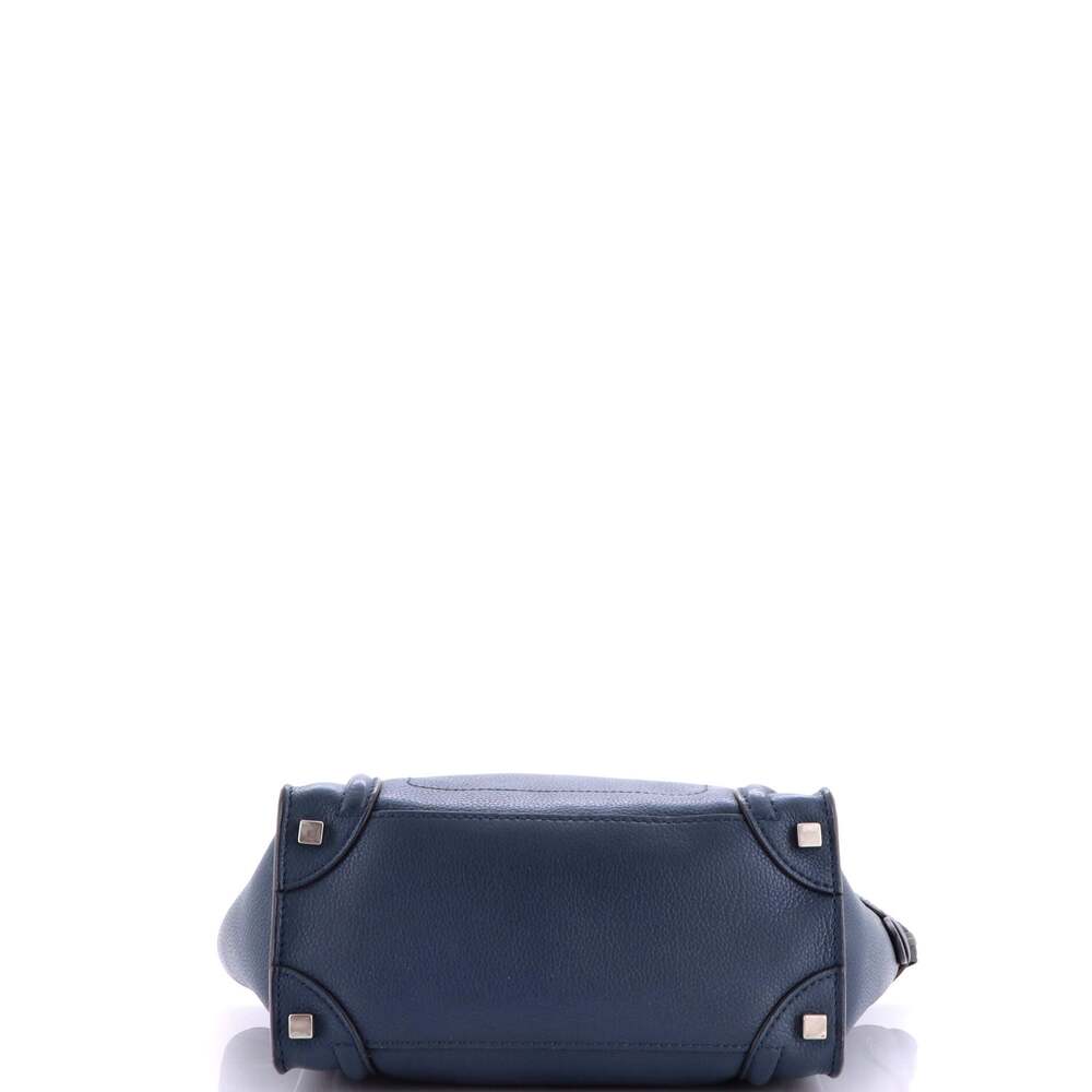 Celine Luggage Bag Grainy Leather Micro #248588C13B - Picture 4 of 8